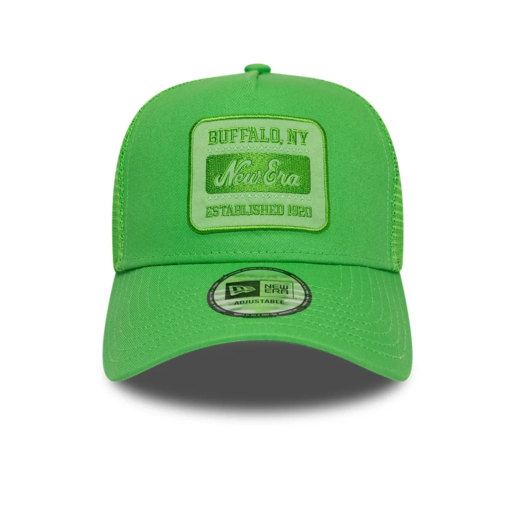 NE Patch Open Green 9FORTY A-Frame Trucker Adjustable Cap